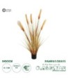 GloboStar® Artificial Garden PAMPAS GRASS 21476 Τεχνητό Διακοσμητικό Φυτό Μπεζ Πάμπας Μ90 x Π40 x Υ150cm